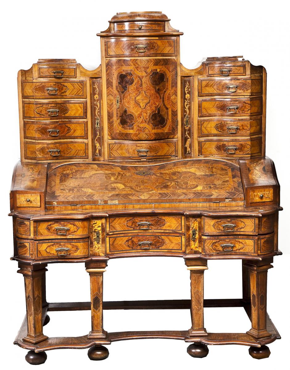 18th Century Walnut Bureau Bookcase on Stand ($3,000-5,000)